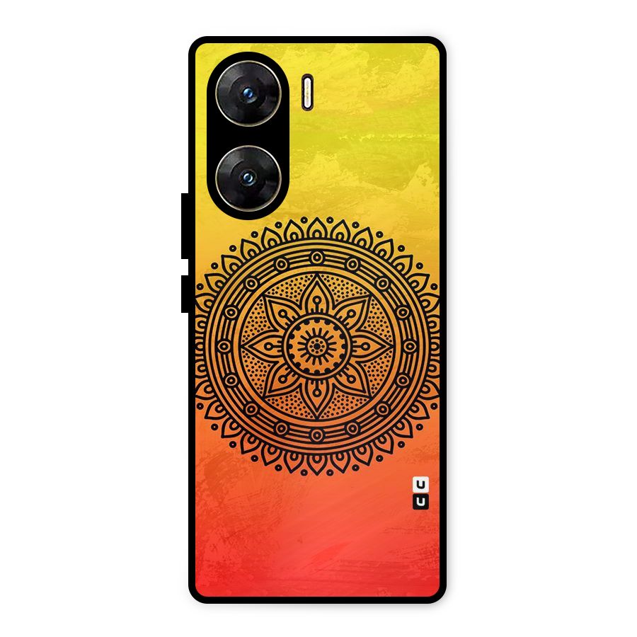 Beautiful Circle Art Metal Back Case for Vivo V29e