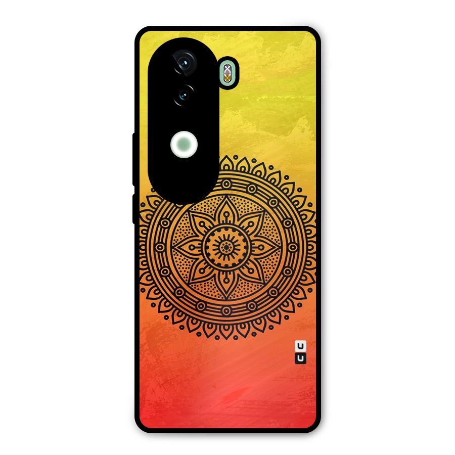 Beautiful Circle Art Metal Back Case for Vivo V40e