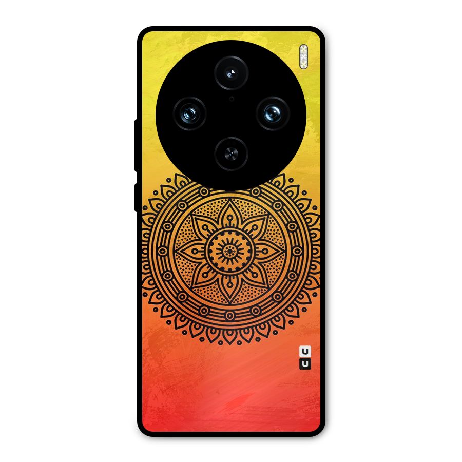 Beautiful Circle Art Metal Back Case for Vivo X100 Pro