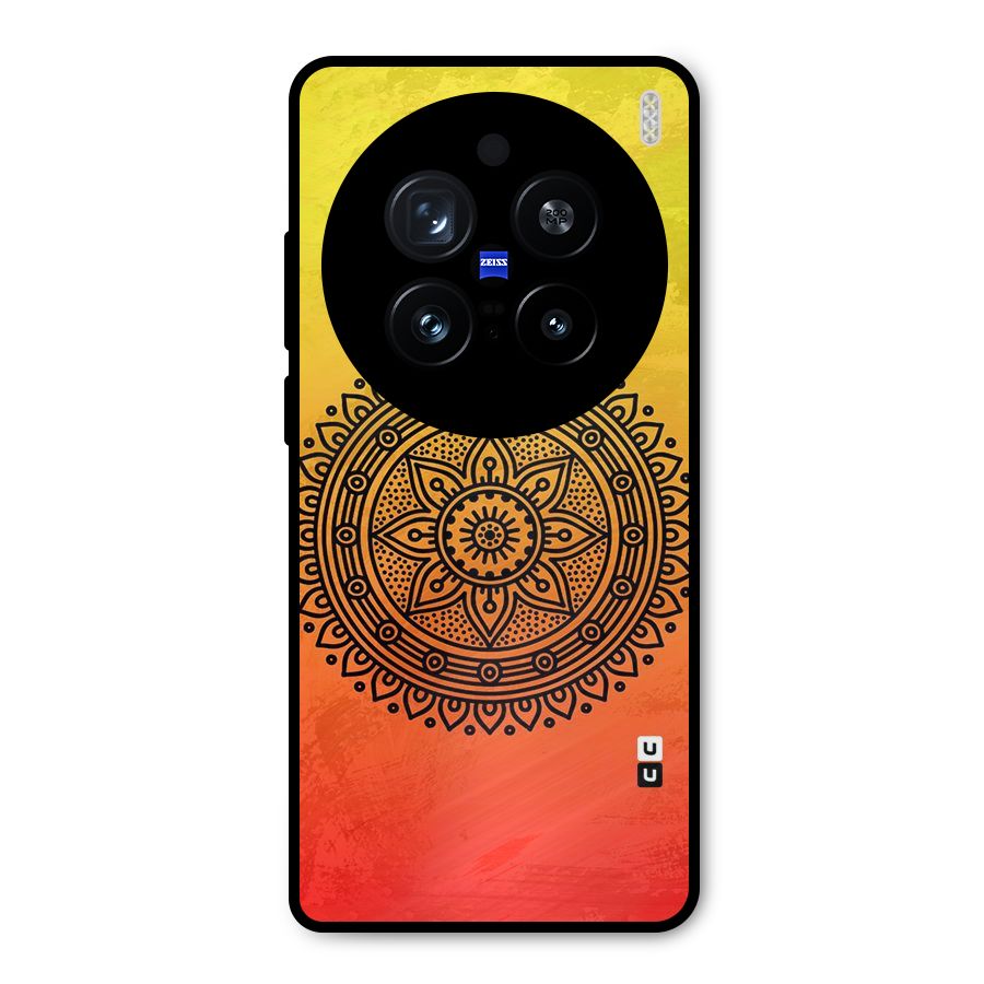 Beautiful Circle Art Metal Back Case for Vivo X200 Pro