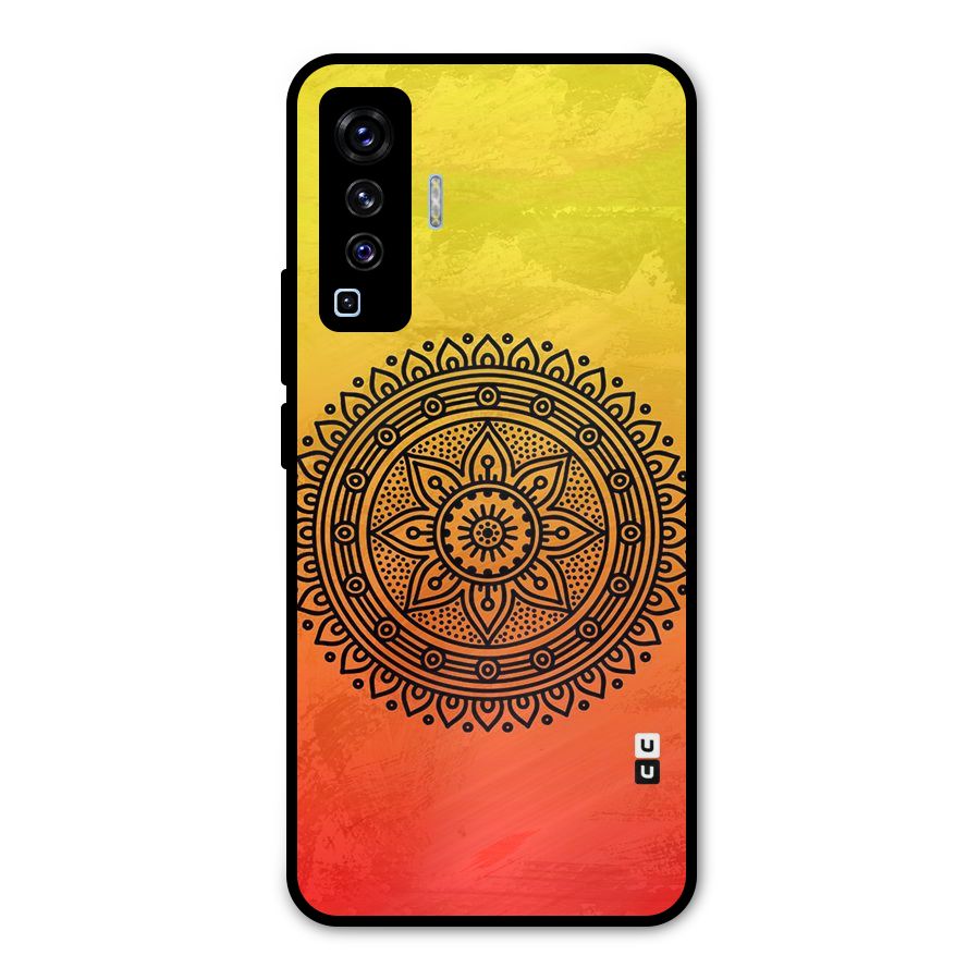 Beautiful Circle Art Metal Back Case for Vivo X50