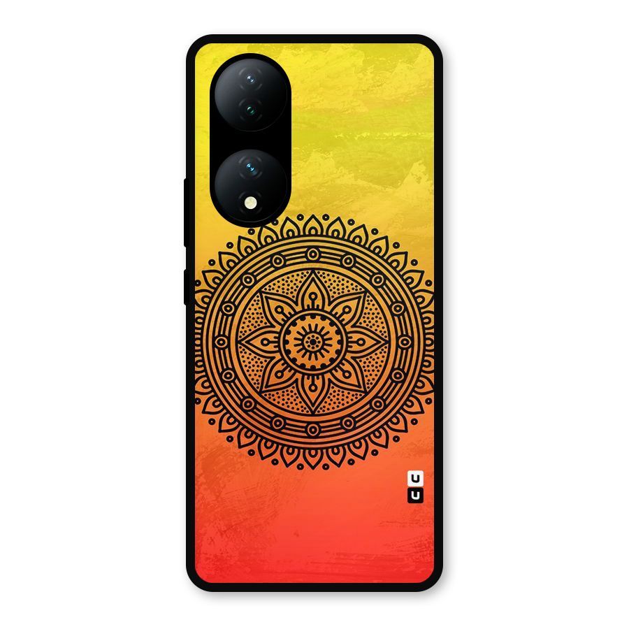 Beautiful Circle Art Metal Back Case for Vivo Y100