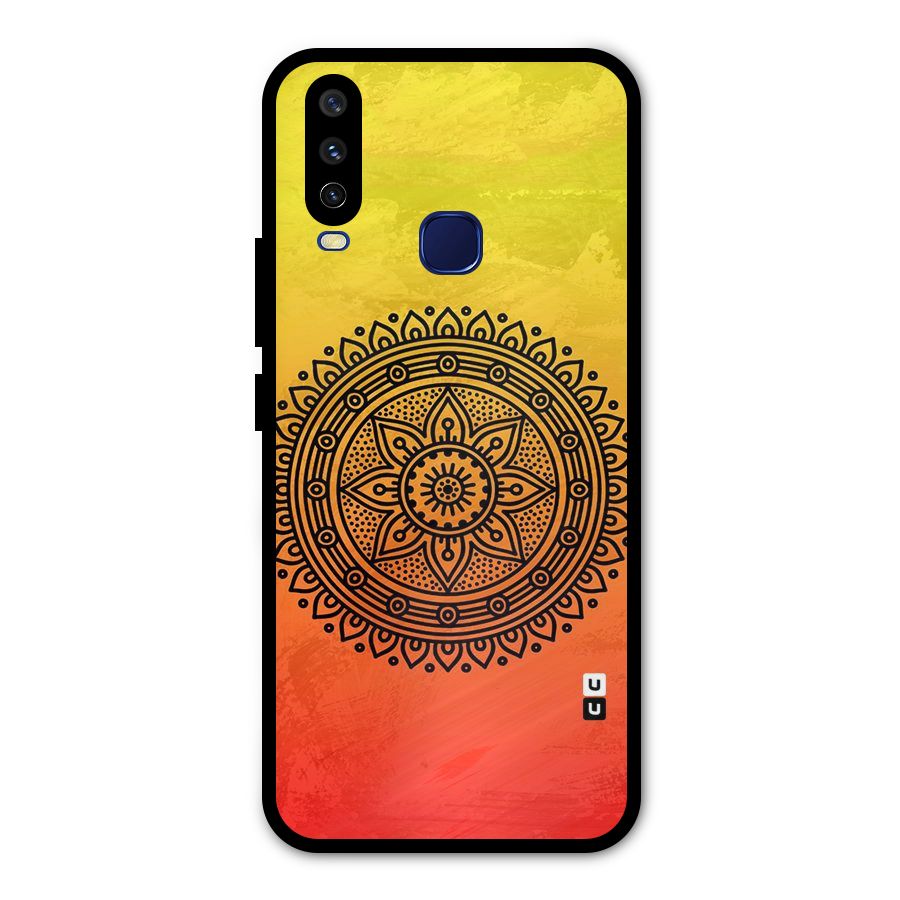 Beautiful Circle Art Metal Back Case for Vivo Y15
