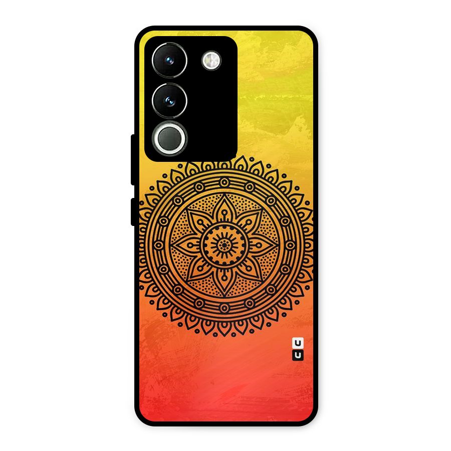 Beautiful Circle Art Metal Back Case for Vivo Y200