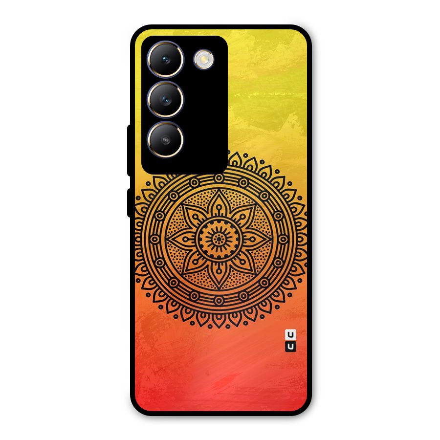 Beautiful Circle Art Metal Back Case for Vivo Y200e