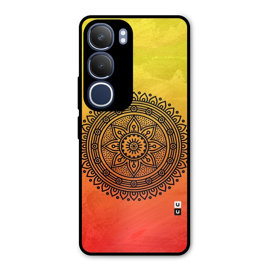 Beautiful Circle Art Metal Back Case for Vivo Y29