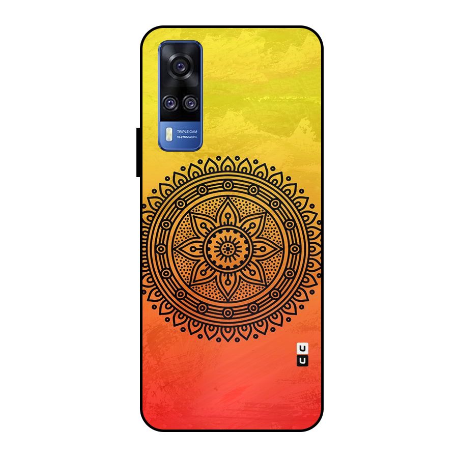 Beautiful Circle Art Metal Back Case for Vivo Y51