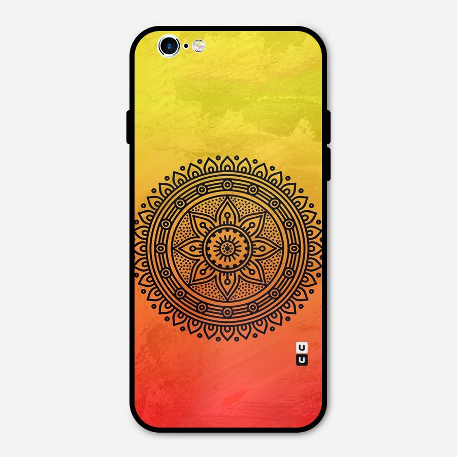 Beautiful Circle Art Metal Back Case for iPhone 6 6s