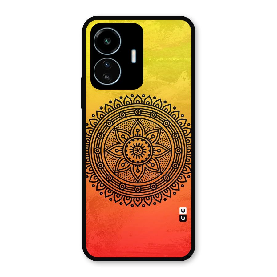 Beautiful Circle Art Metal Back Case for vivo iQOO Z6 Lite 5G