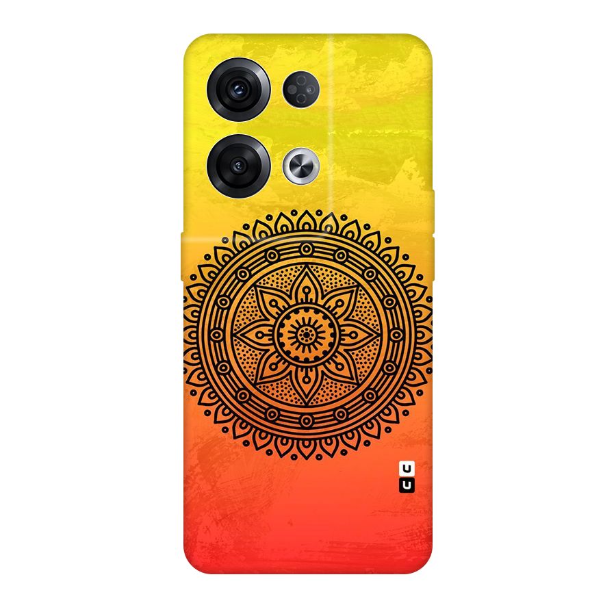 Beautiful Circle Art Original Polycarbonate Back Case for Oppo Reno8 Pro 5G