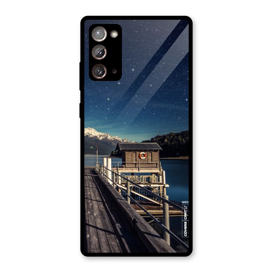 Beautiful Dock Hut Glass Back Case for Galaxy Note 20
