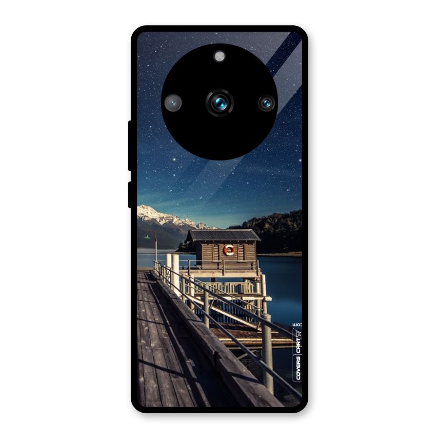Beautiful Dock Hut Glass Back Case for Realme 11 Pro