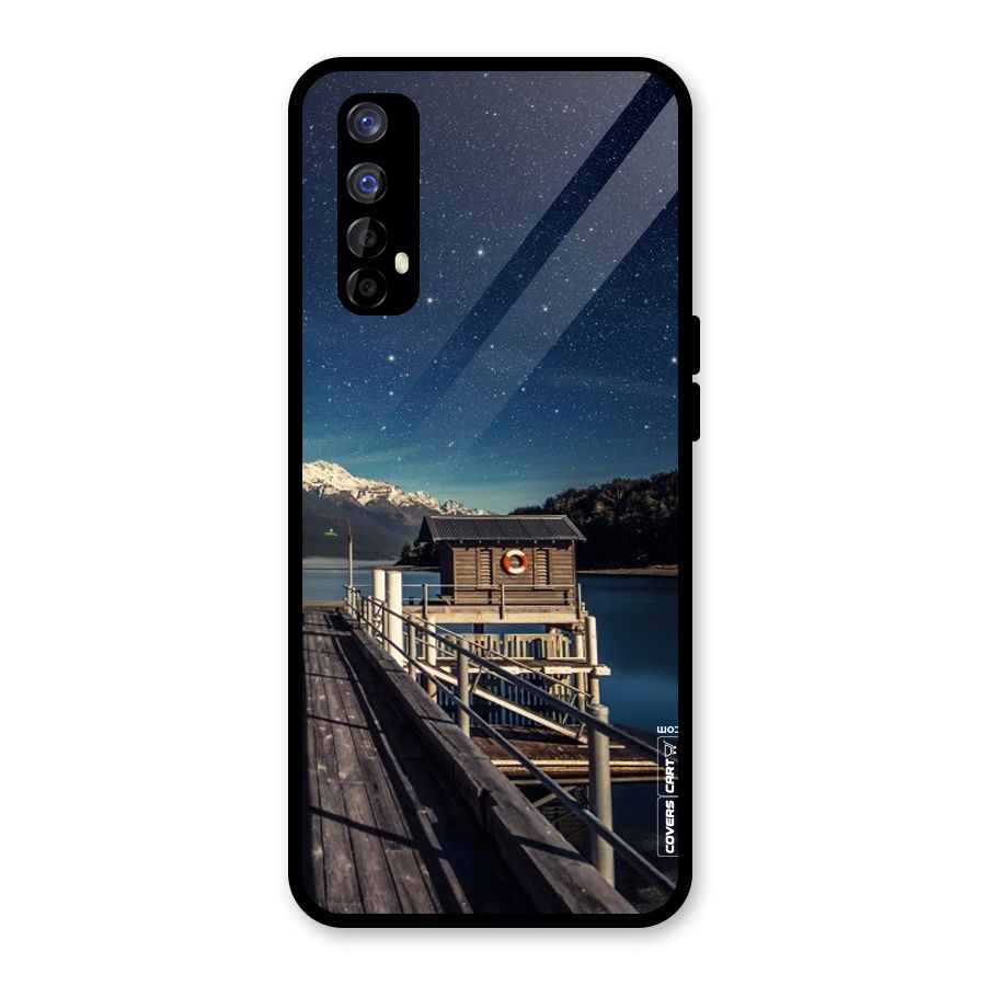 Beautiful Dock Hut Glass Back Case for Realme Narzo 20 Pro