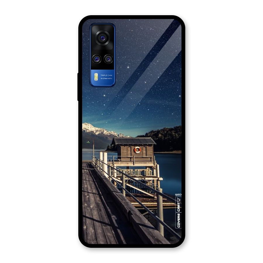 Beautiful Dock Hut Glass Back Case for Vivo Y31