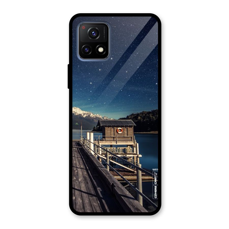 Beautiful Dock Hut Glass Back Case for Vivo Y72 5G