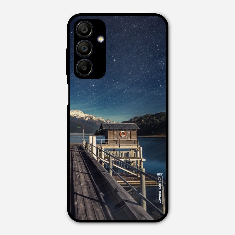 Beautiful Dock Hut Metal Back Case for Galaxy A15 5G