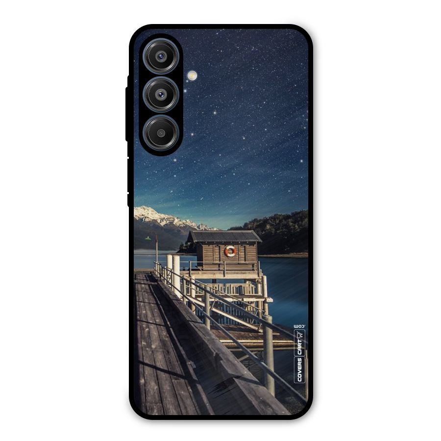 Beautiful Dock Hut Metal Back Case for Galaxy A16 5G