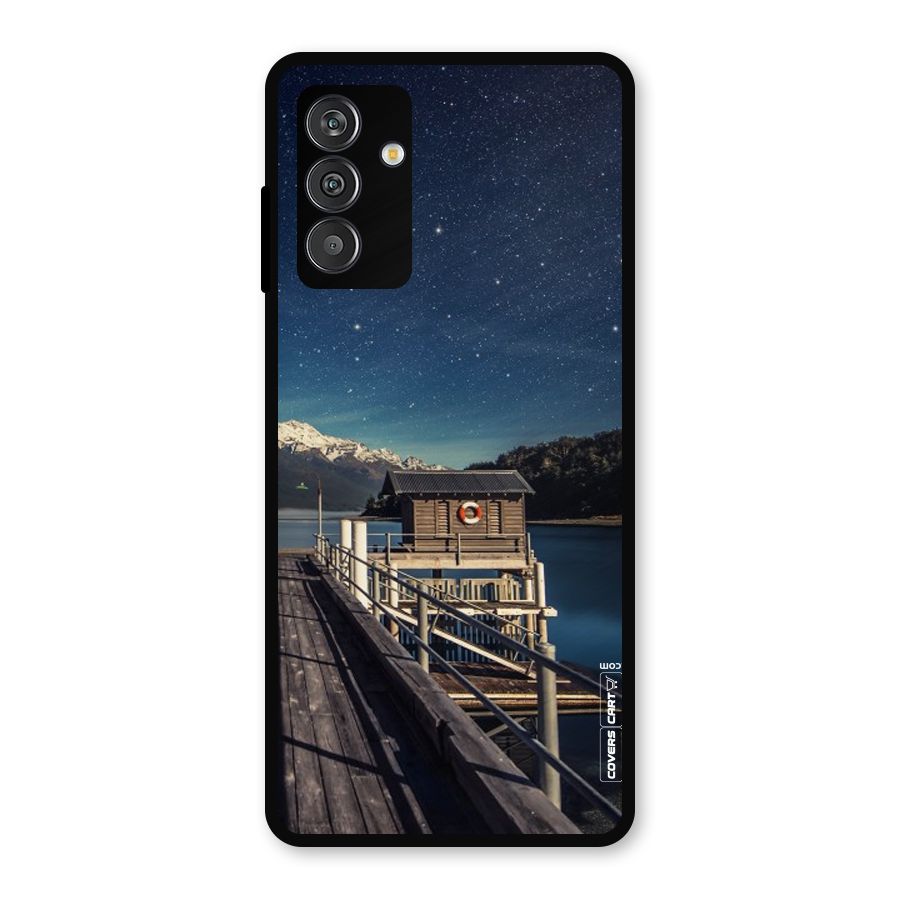 Beautiful Dock Hut Metal Back Case for Galaxy F13