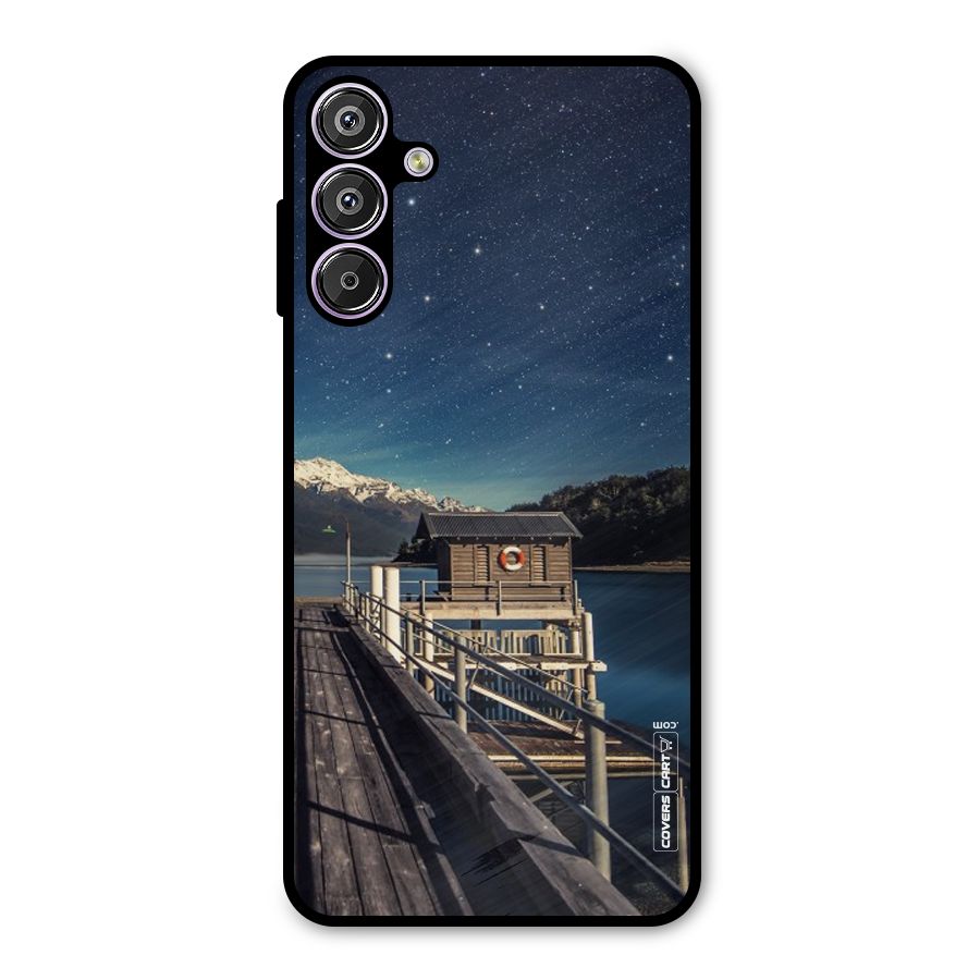 Beautiful Dock Hut Metal Back Case for Galaxy F15