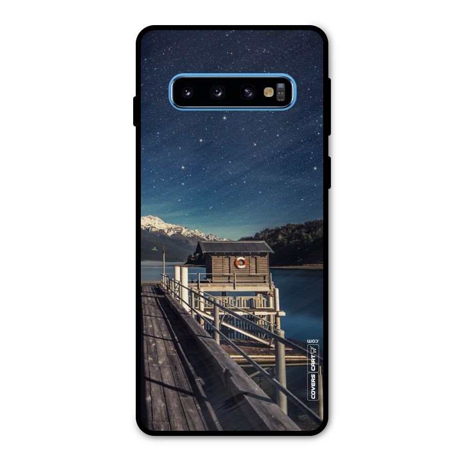 Beautiful Dock Hut Metal Back Case for Galaxy S10