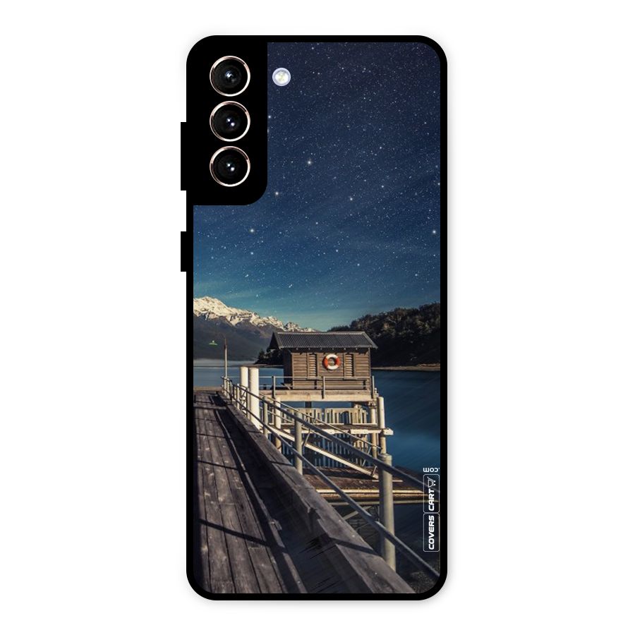 Beautiful Dock Hut Metal Back Case for Galaxy S21 Plus
