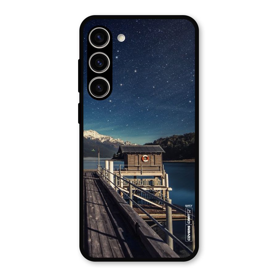 Beautiful Dock Hut Metal Back Case for Galaxy S23 Plus