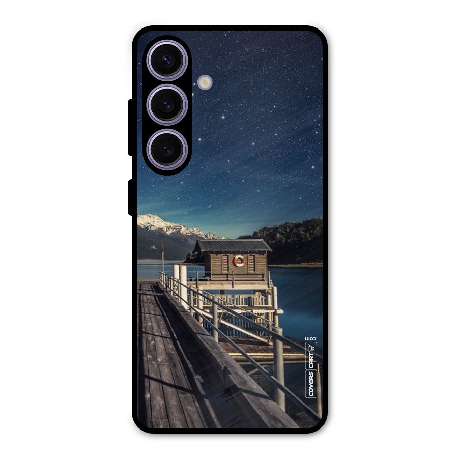 Beautiful Dock Hut Metal Back Case for Galaxy S24