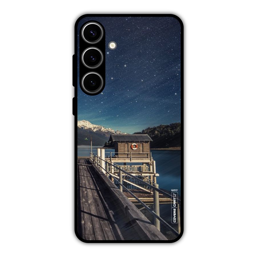Beautiful Dock Hut Metal Back Case for Galaxy S24 Plus
