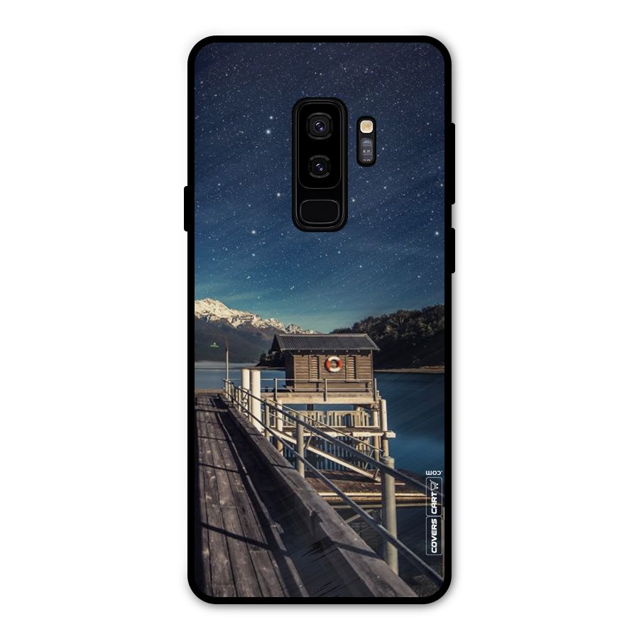Beautiful Dock Hut Metal Back Case for Galaxy S9 Plus