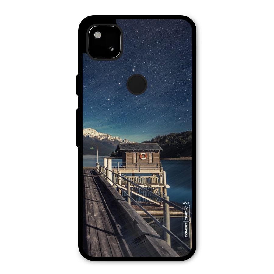 Beautiful Dock Hut Metal Back Case for Google Pixel 4a
