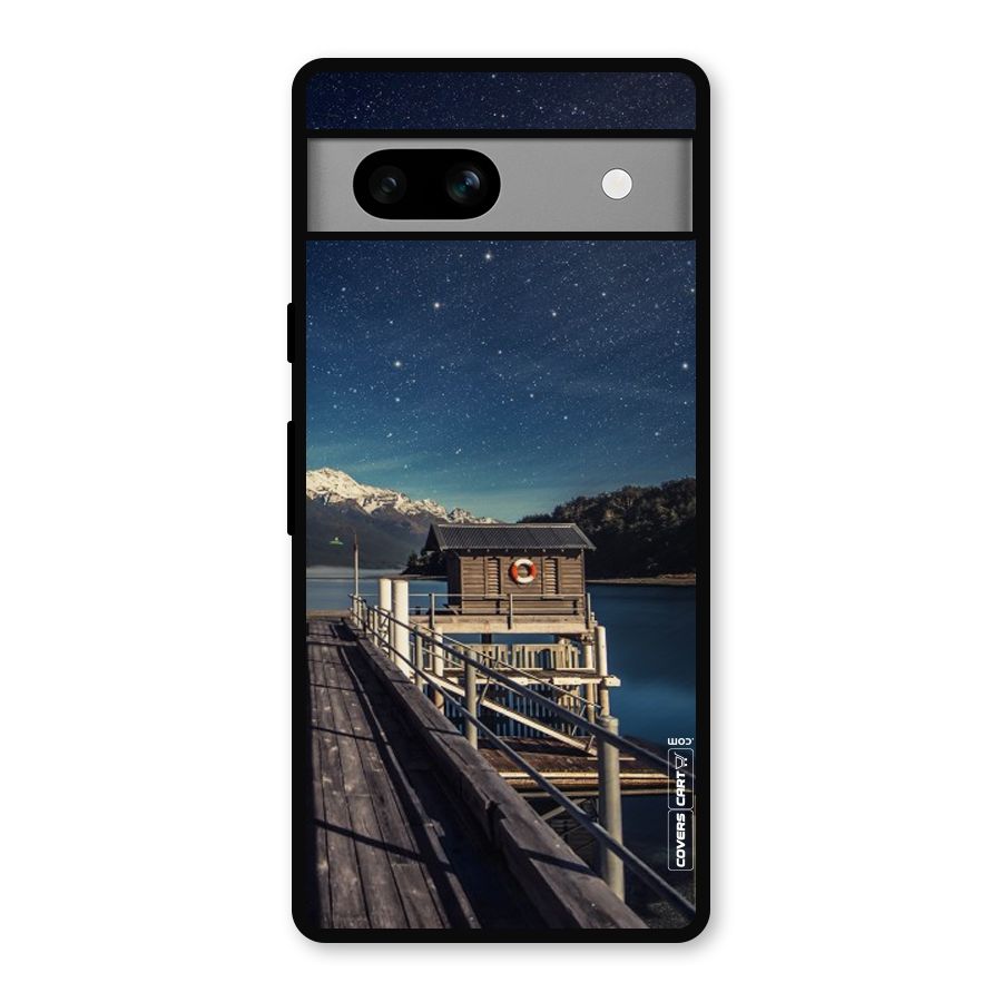 Beautiful Dock Hut Metal Back Case for Google Pixel 7a