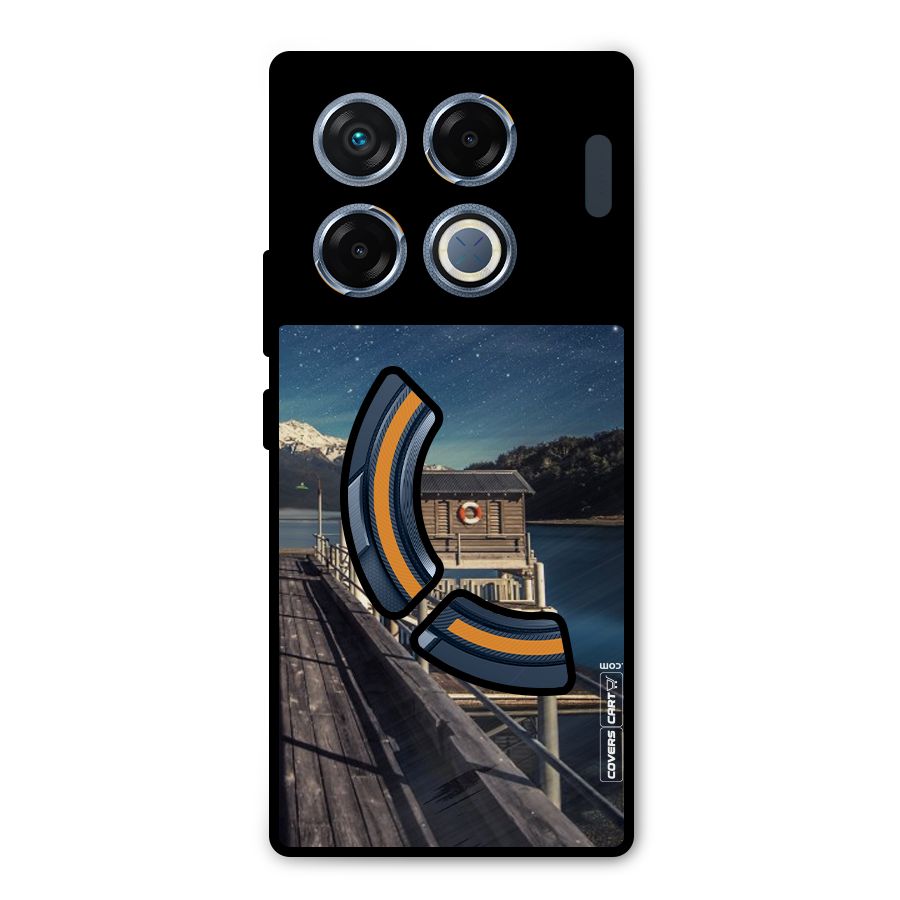Beautiful Dock Hut Metal Back Case for Infinix GT 20 Pro
