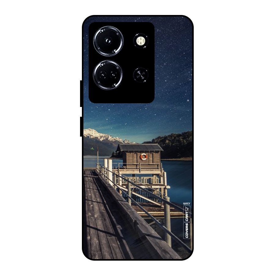 Beautiful Dock Hut Metal Back Case for Infinix Note 30 5G