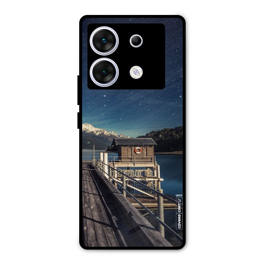 Beautiful Dock Hut Metal Back Case for Infinix Zero 30 5G