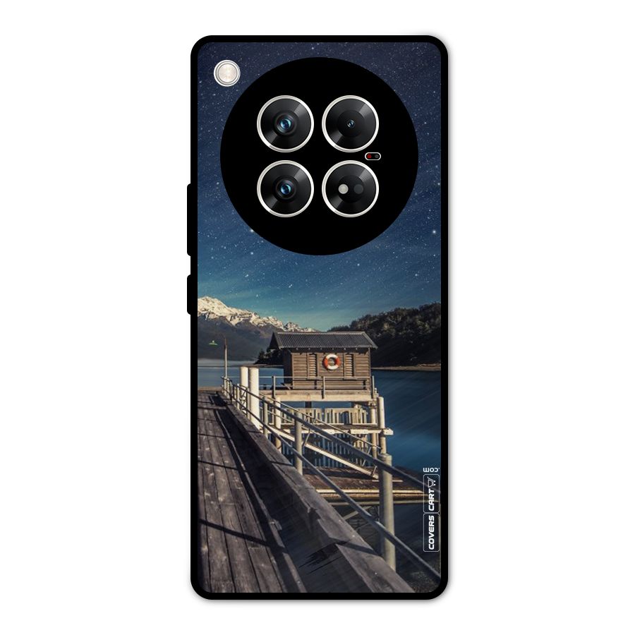 Beautiful Dock Hut Metal Back Case for Infinix Zero 40 5G