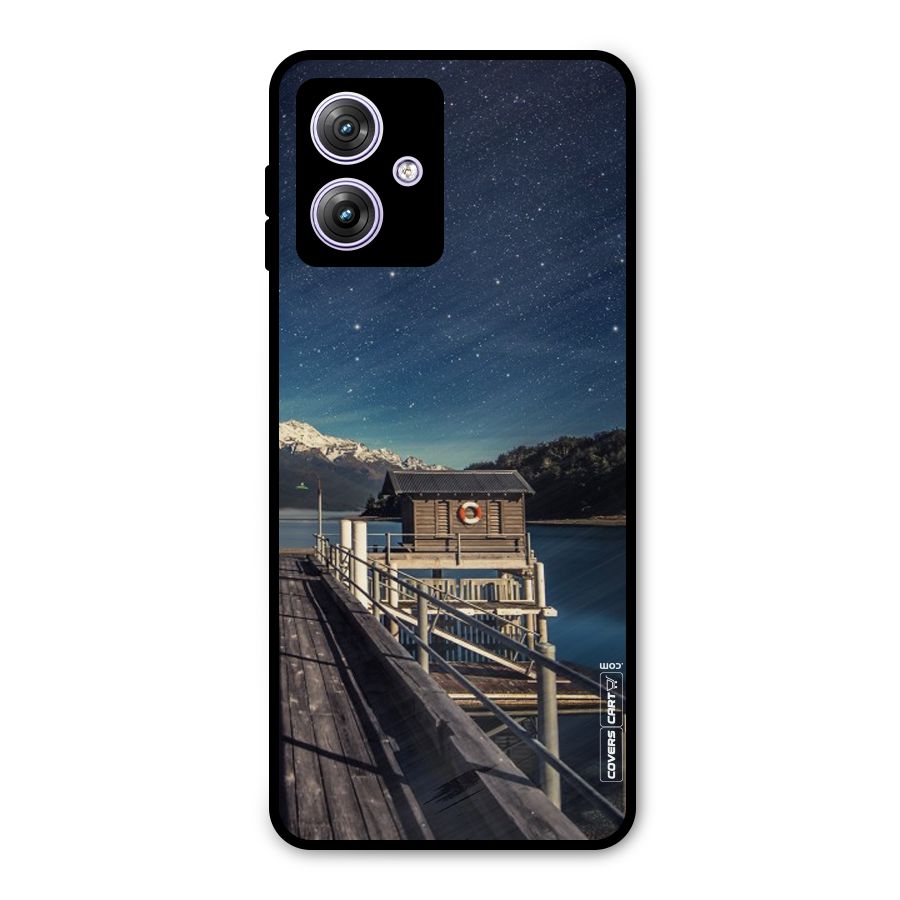 Beautiful Dock Hut Metal Back Case for Moto G64