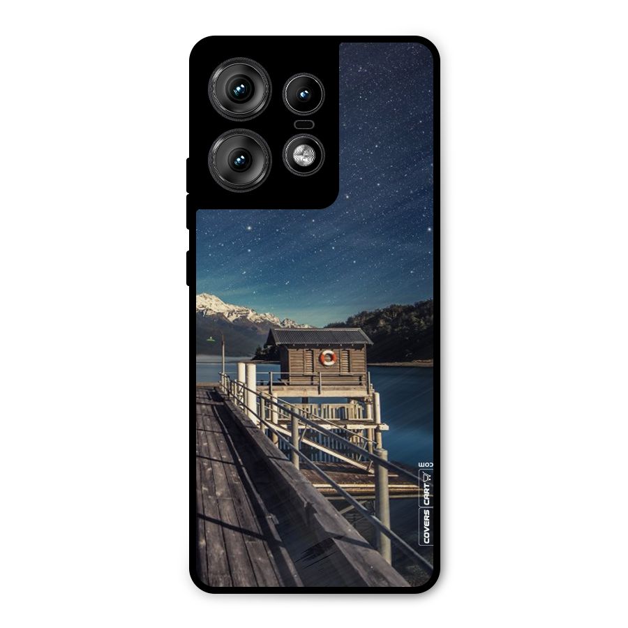 Beautiful Dock Hut Metal Back Case for Motorola Edge 50 Pro