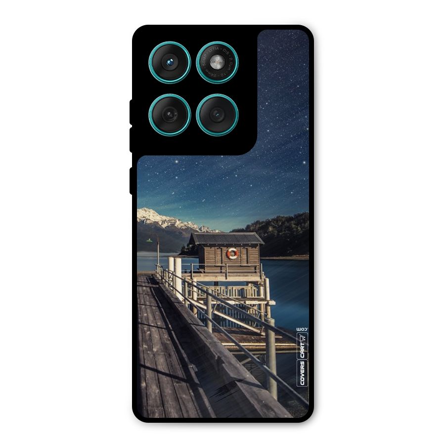Beautiful Dock Hut Metal Back Case for Motorola Edge 60 Fusion