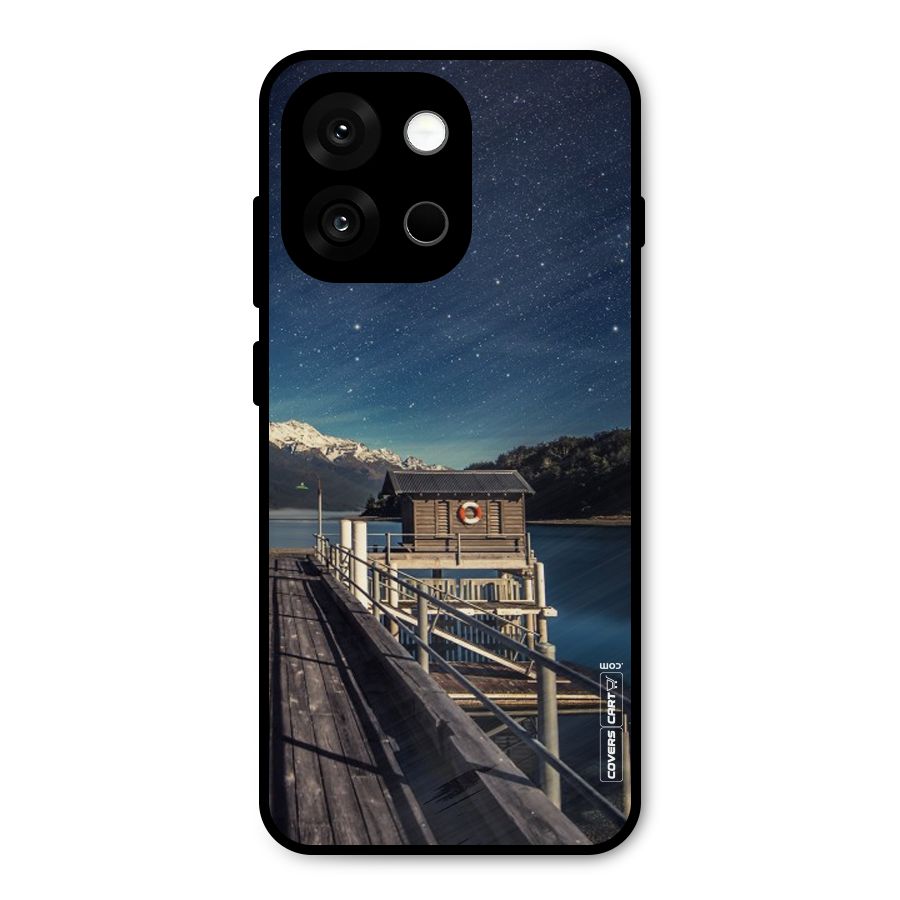 Beautiful Dock Hut Metal Back Case for OnePlus 13s