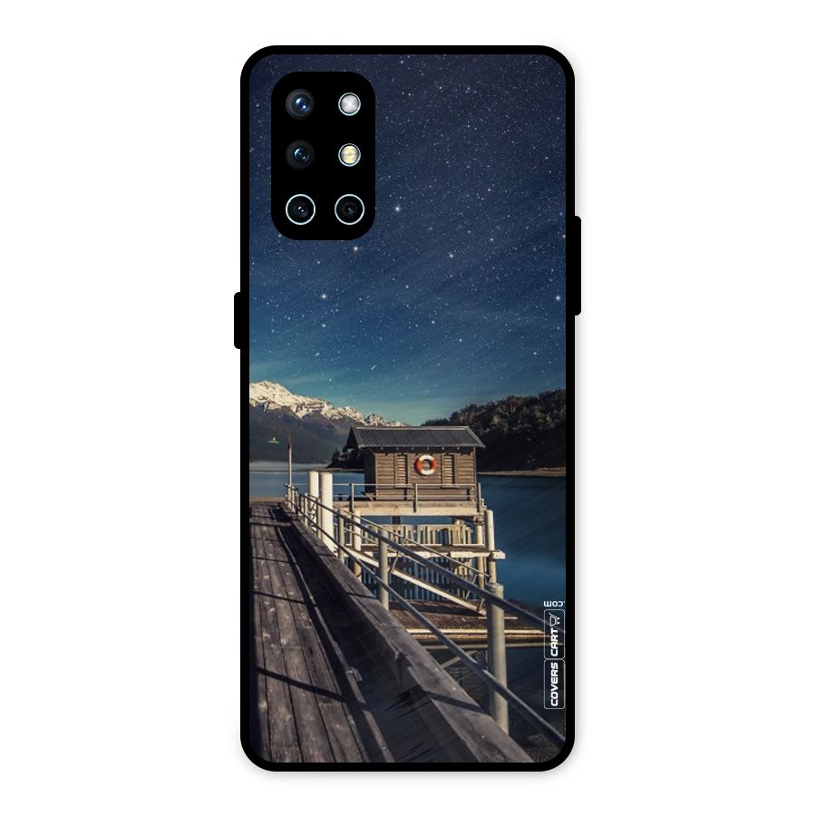 Beautiful Dock Hut Metal Back Case for OnePlus 9R