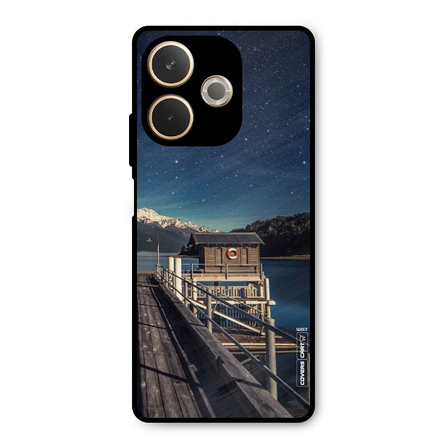 Beautiful Dock Hut Metal Back Case for Oppo A5 Pro