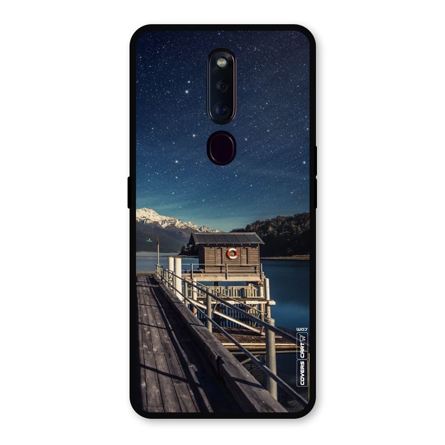 Beautiful Dock Hut Metal Back Case for Oppo F11 Pro