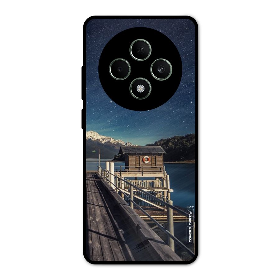 Beautiful Dock Hut Metal Back Case for Oppo F27