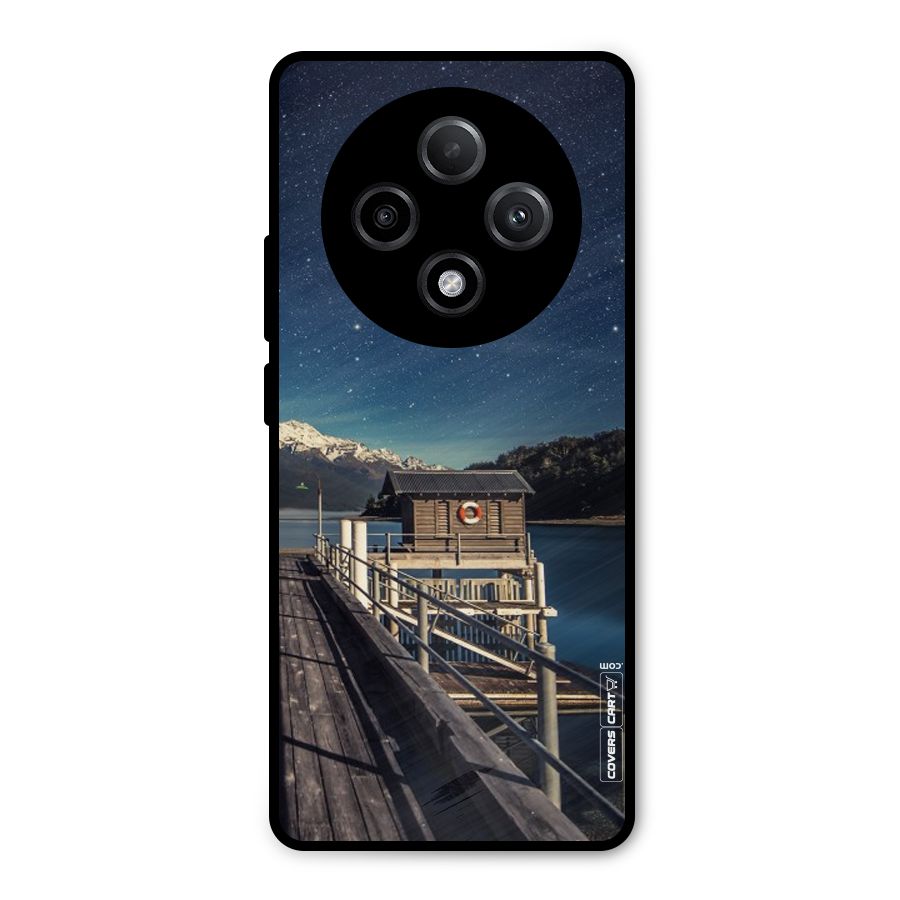 Beautiful Dock Hut Metal Back Case for Oppo F27 Pro Plus