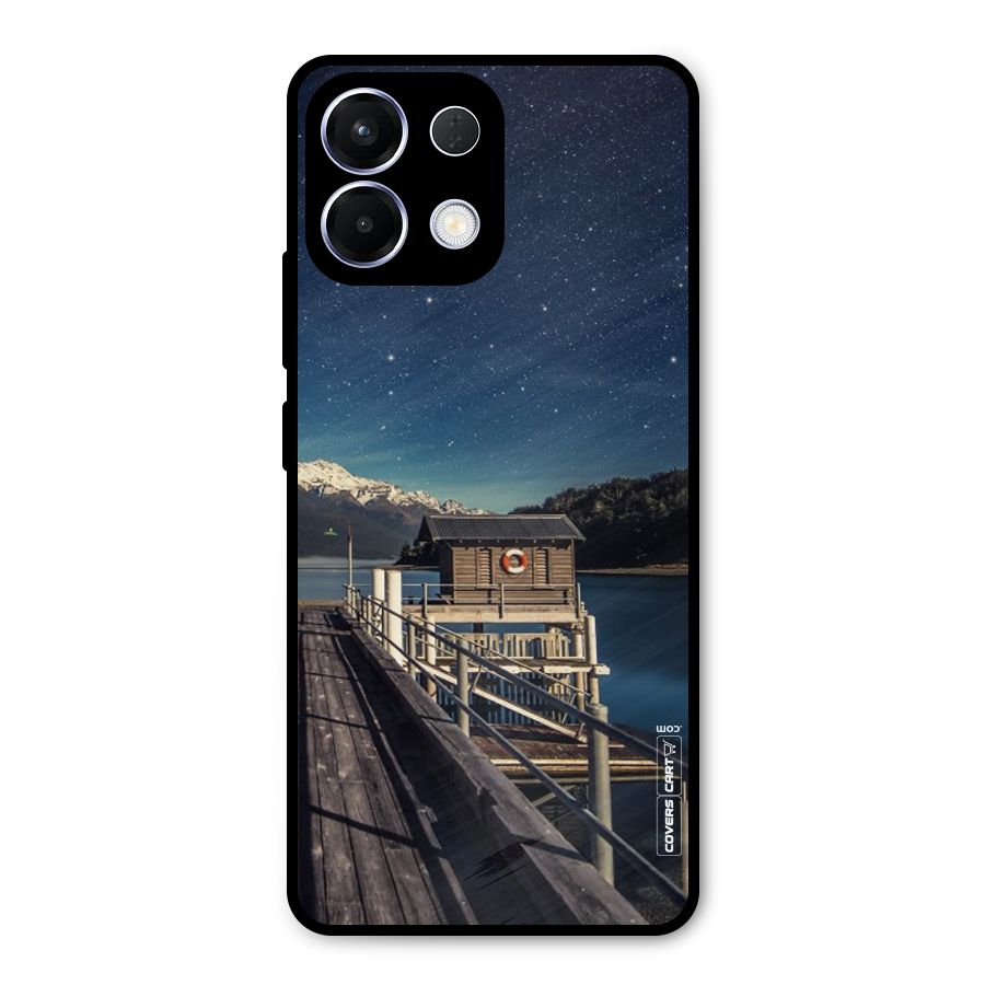 Beautiful Dock Hut Metal Back Case for Oppo K13