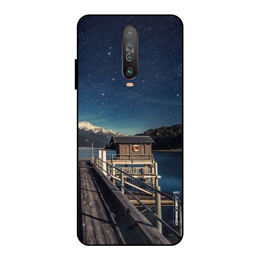 Beautiful Dock Hut Metal Back Case for Poco X2