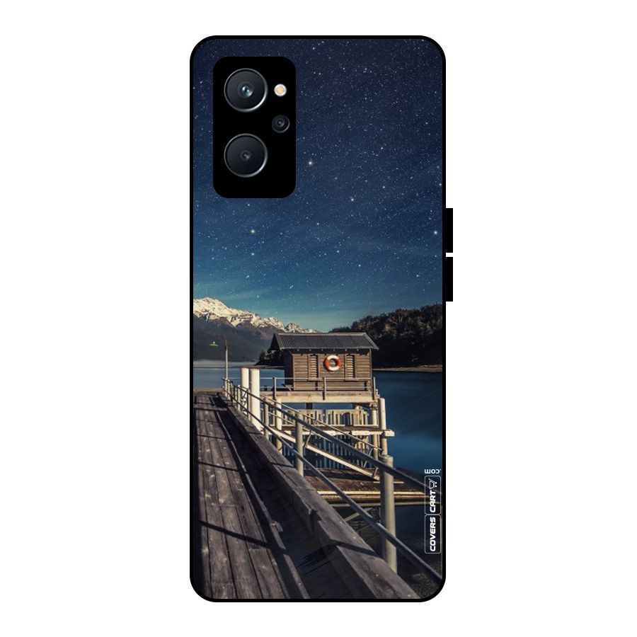 Beautiful Dock Hut Metal Back Case for Realme 9i 5G