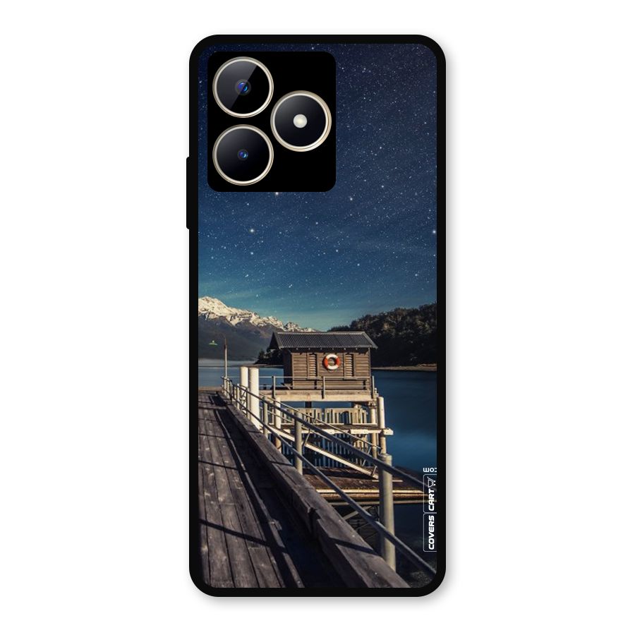 Beautiful Dock Hut Metal Back Case for Realme C53