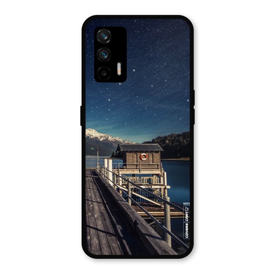 Beautiful Dock Hut Metal Back Case for Realme GT 5G