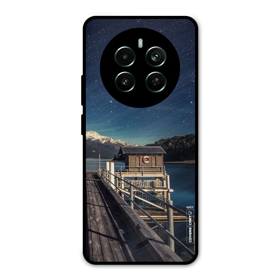 Beautiful Dock Hut Metal Back Case for Realme Narzo 70 Pro